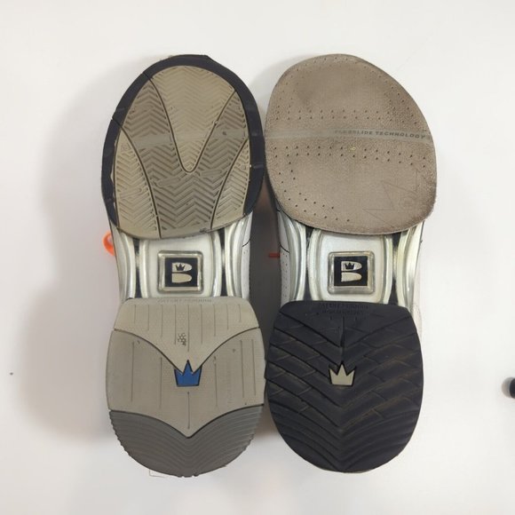 Men's Brunswick TPU X Black/White Bowling Shoes Size 9.5 Flexslide Technology - Picture 6 of 9